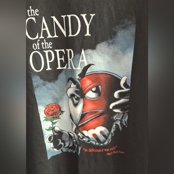 RARE Vintage M & M World "Candy of the Opera" Tee 2X - Picture 2 of 2